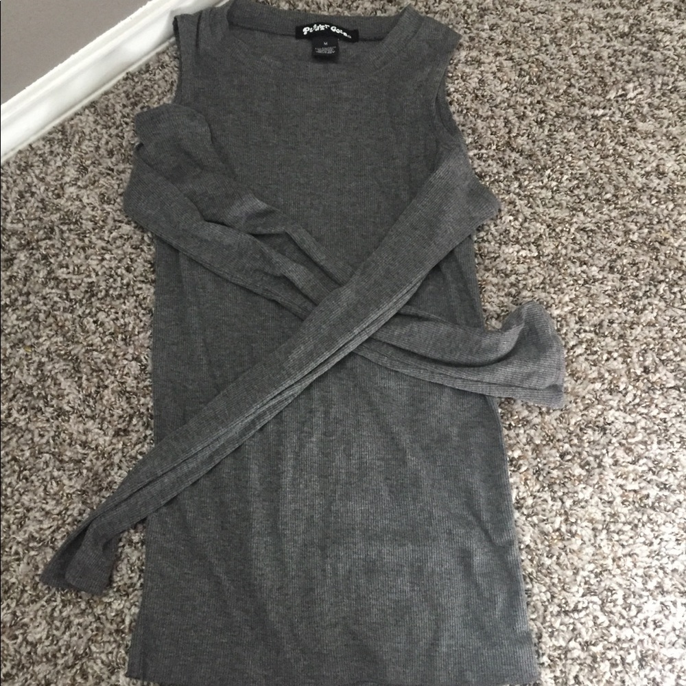 Planet Gold Open Shoulder Long Sleeve